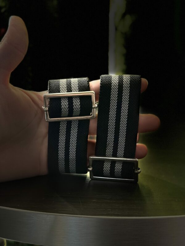 Black & Grey Stripes - Arm Holders